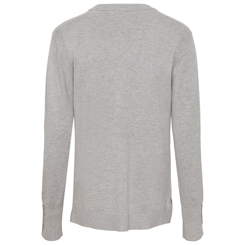 01 CATAGO Robyn strikpullover i grå